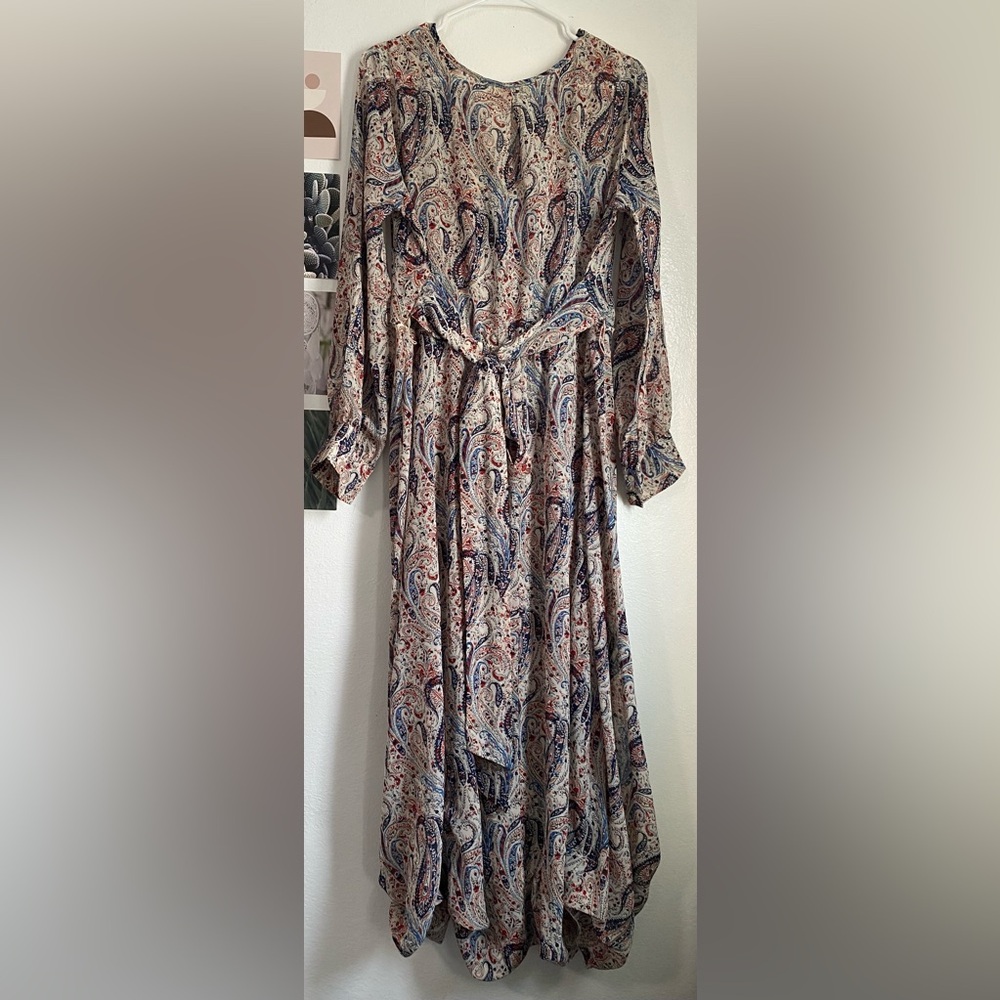 Paisley Print Maxi Dress